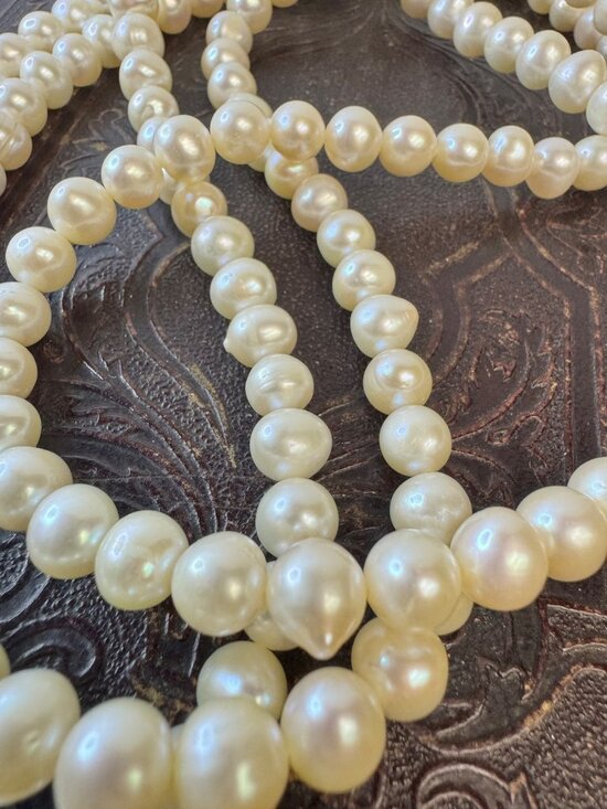 unknown Jewelry - Vintage 1950s Akoya Pearl Opera Necklace 8mm 52” 182 Pearl Strand